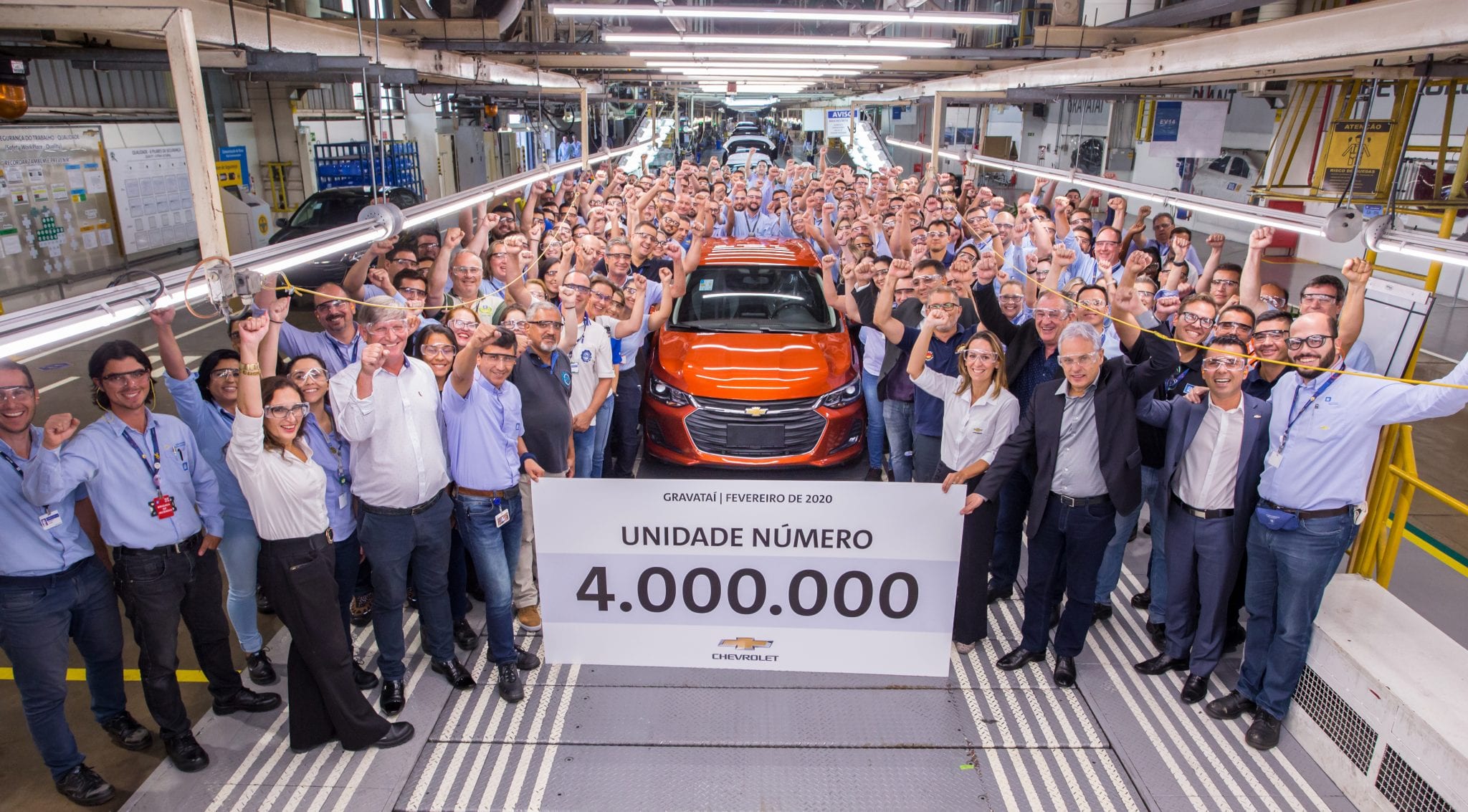 Comemorando 20 anos desde a sua inauguração, GM de Gravataí é a mais produtiva do mundo