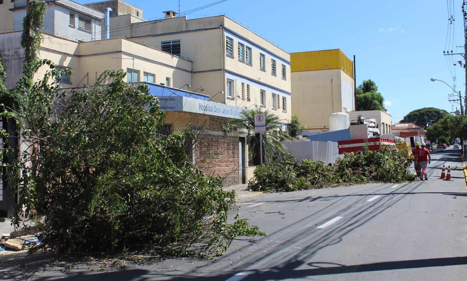 Hospital de campanha no Dom João Becker começa a sair do papel