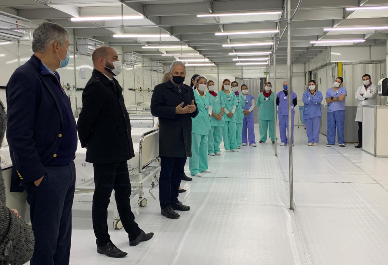 Hospital de campanha de Gravataí abre e já tem perspectiva de ocupação total dos leitos