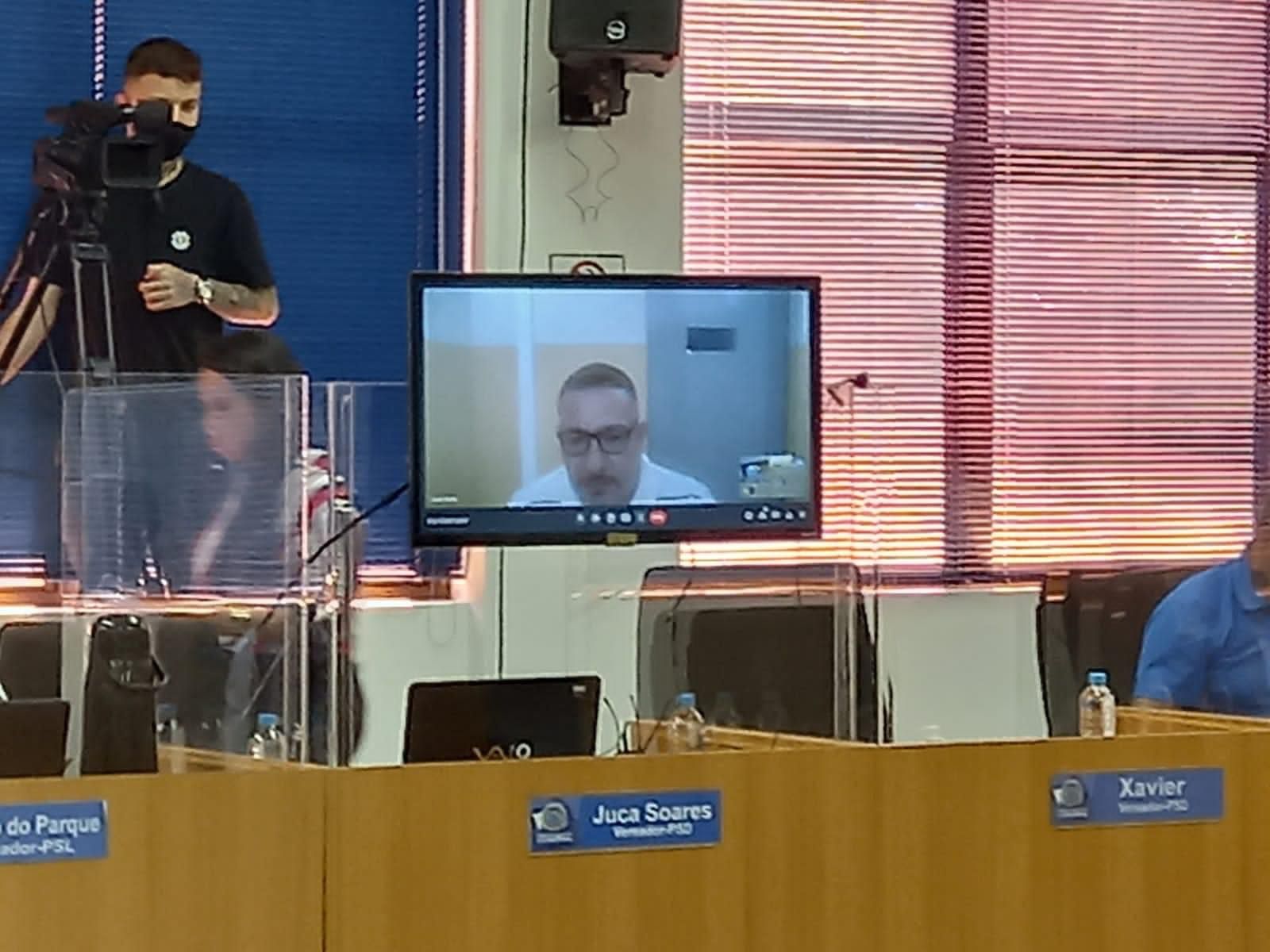 Preso desde agosto, vereador participa de forma online de sessão na Câmara de Cachoeirinha