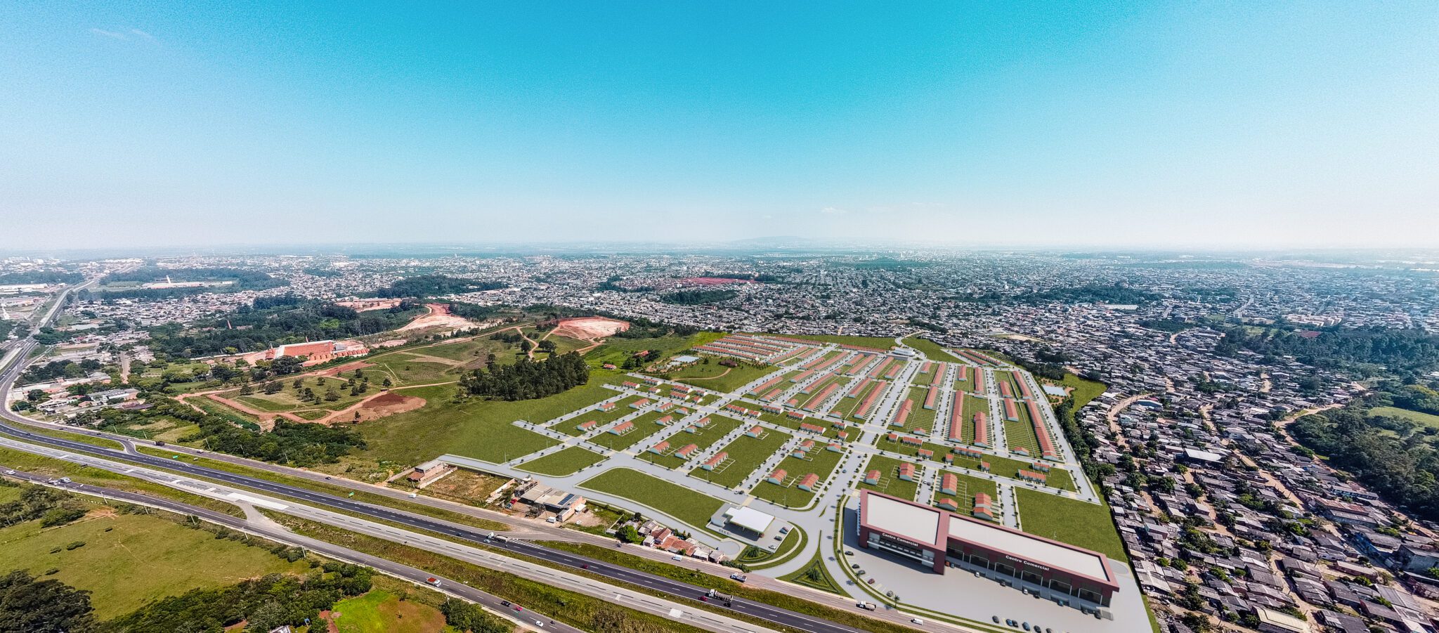Mirante e área para comércios; construtora lança bairro planejado em Gravataí
