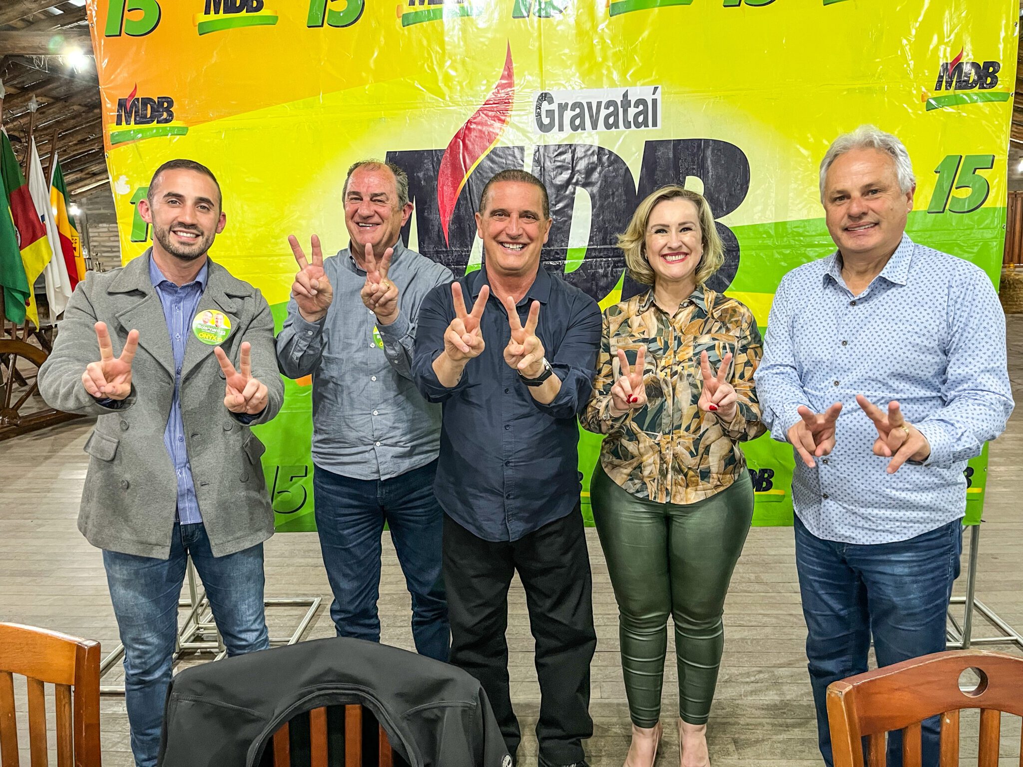 Marco Alba e Patrícia Alba anunciam apoio para Onyx e Bolsonaro no segundo turno