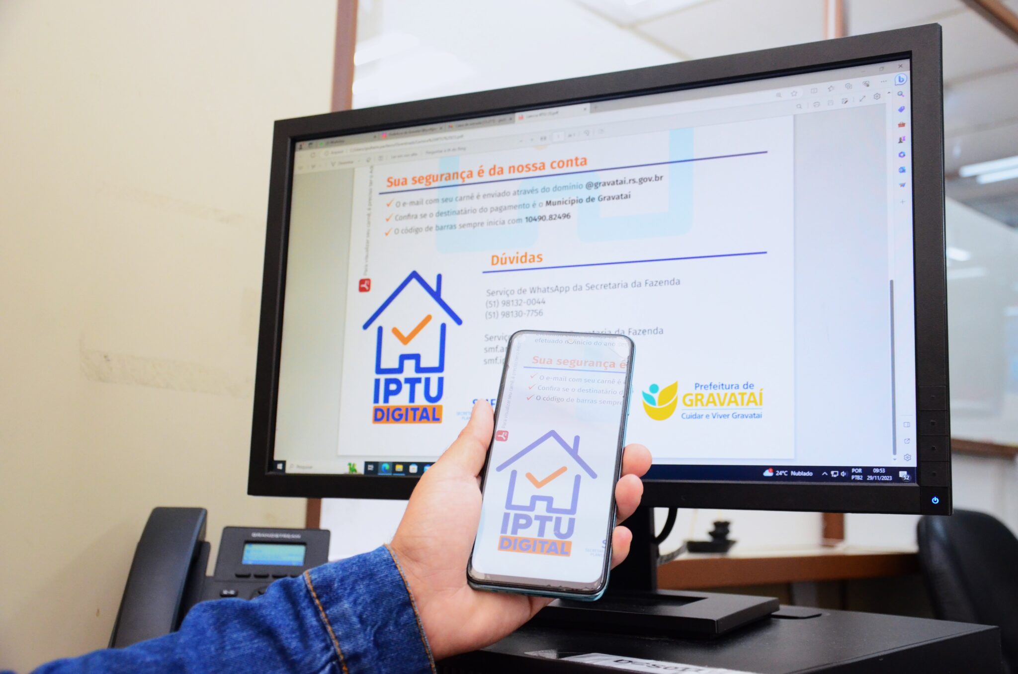 IPTU em Gravataí passa a ser digital; veja como solicitar