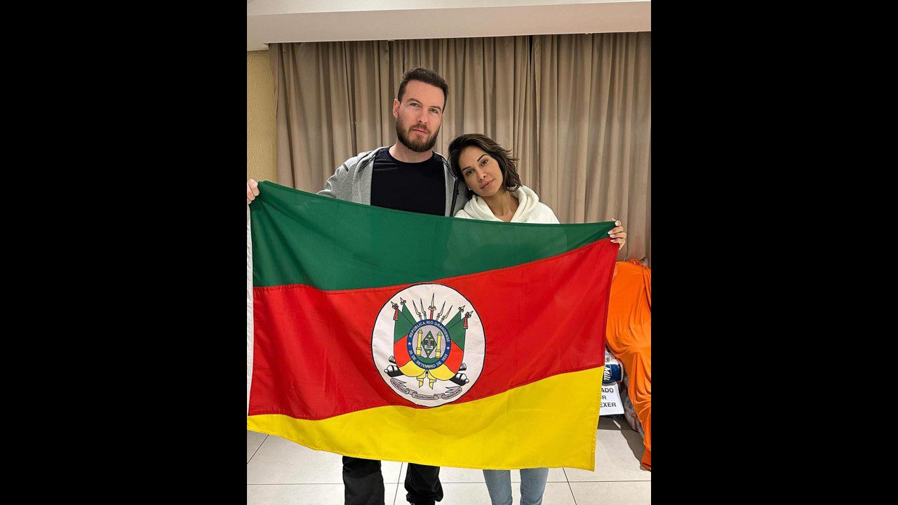 Mobilização de Maíra Cardi e Thiago Nigro possibilita abertura de abrigo em Cachoeirinha para 700 mulheres e crianças