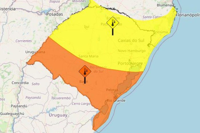 Com dois alertas, RS sofrerá mudança brusca de temperatura nos próximos dias