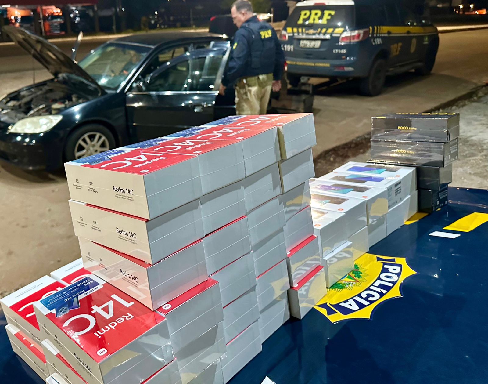 Morador de Gravataí é preso transportando 64 celulares escondidos no painel do carro