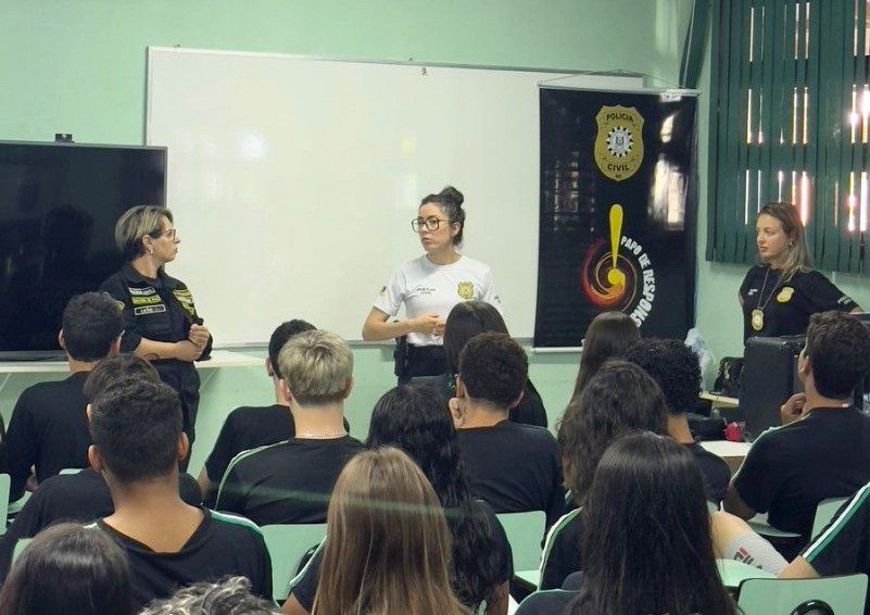 Programa da Polícia Civil do RS leva informações ao público estudantil para prevenção da violência