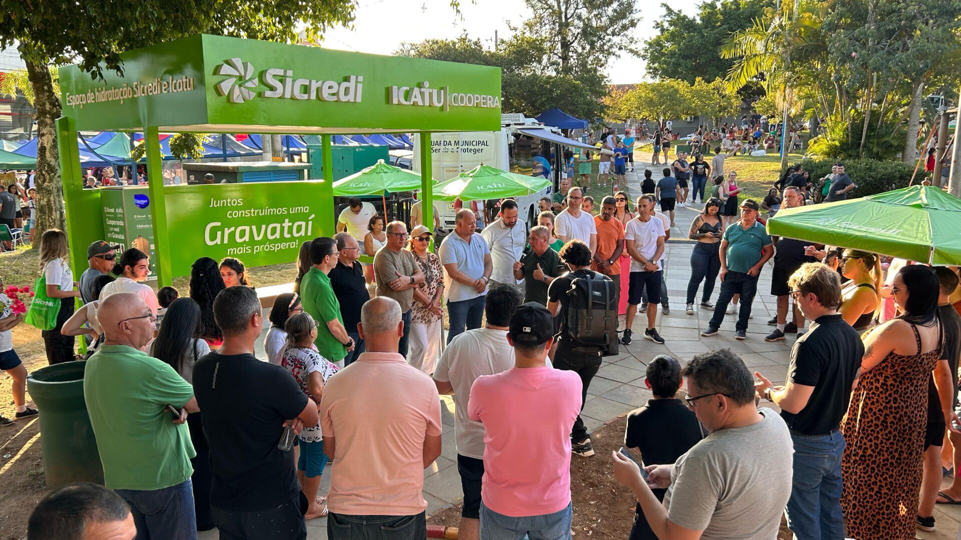 Parceria entre Prefeitura e Sicredi instala chimarródromo no Parcão de Gravataí