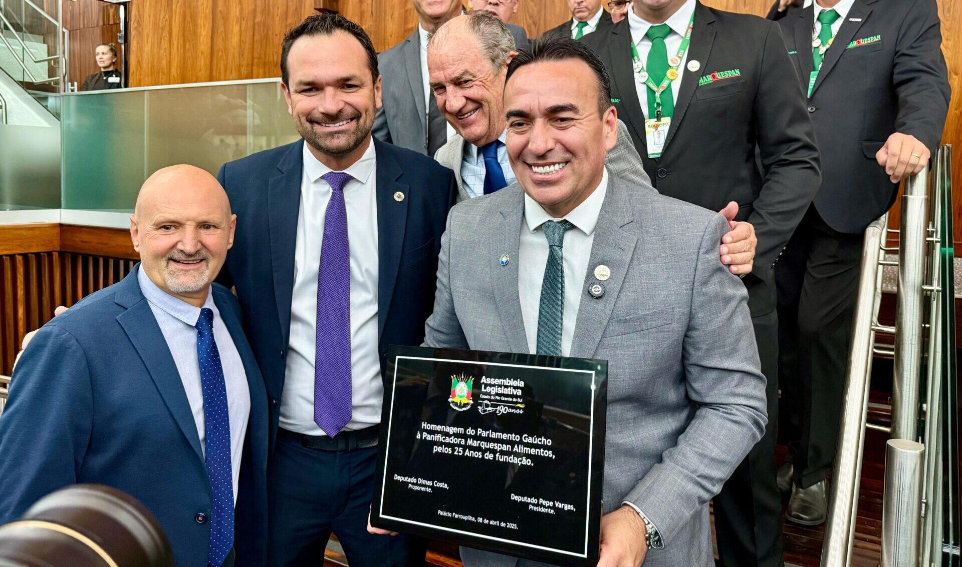 Marquespan é homenageada na Assembleia pelos 25 anos de fundação em Gravataí