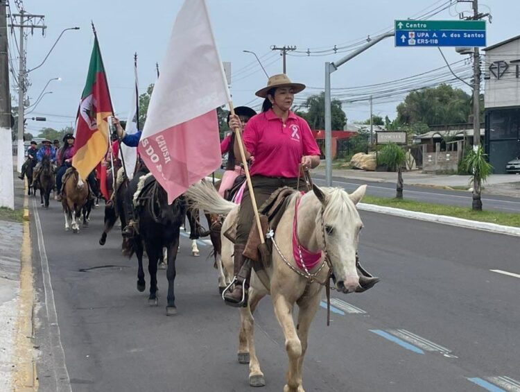 Piquete e CTG de Gravataí promovem cavalgada e domingueira ao som do grupo Lendas do Sul no Dia da Mulher