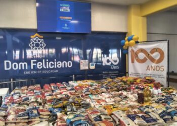 Pedalada do Colégio Dom Feliciano mobiliza comunidade e arrecada quase 1 tonelada de alimentos em Gravataí