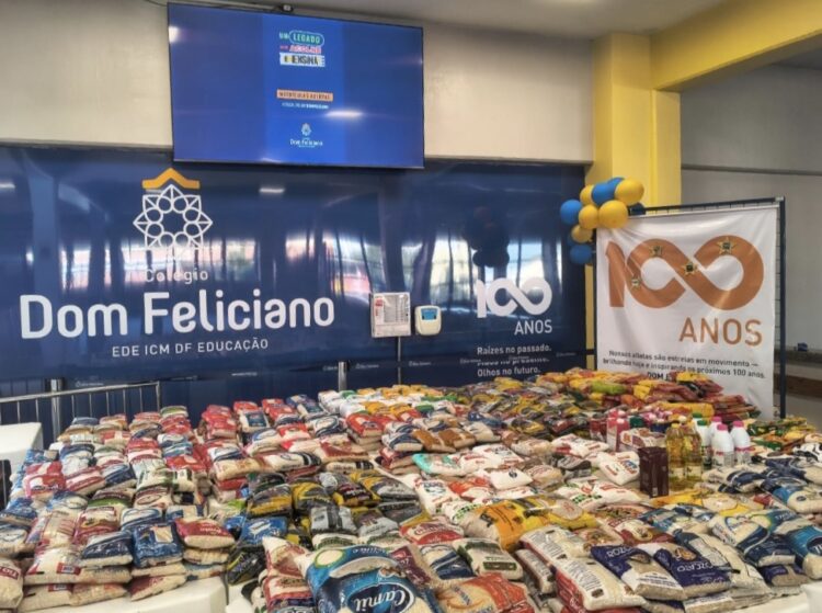 Pedalada do Colégio Dom Feliciano mobiliza comunidade e arrecada quase 1 tonelada de alimentos em Gravataí