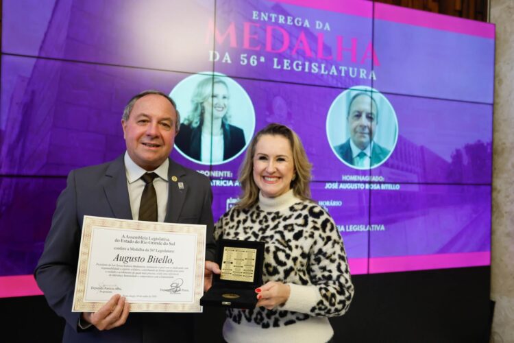 Augusto Bitello recebe homenagem na Assembleia por trajetória de solidariedade e dedicação ao Lar Medianeira de Gravataí