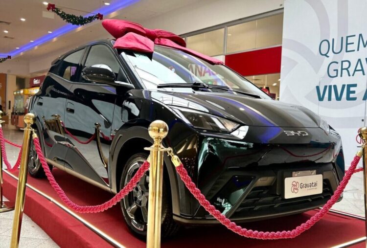 Gravataí Shopping sorteará três veículos BYD Dolphin Mini durante o mês de julho