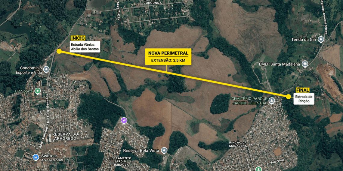 Gravataí avança com projeto de Perimetral de 2,5 km com investimento privado e abre discussão sobre nova ligação viária