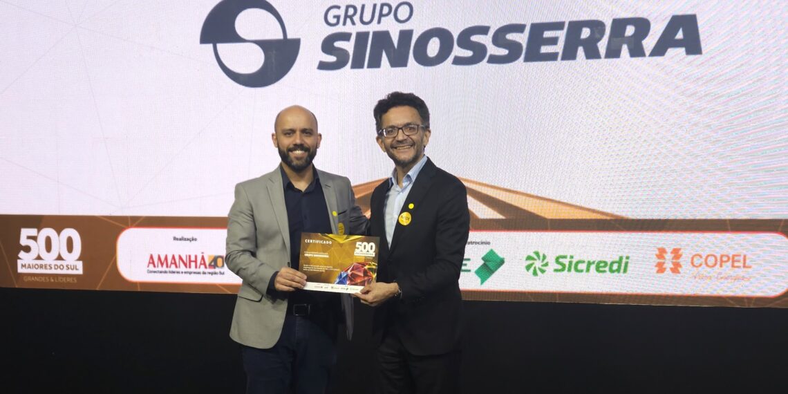 Grupo Sinosserra sobe quatro posições no ranking das 500 maiores empresas do Sul