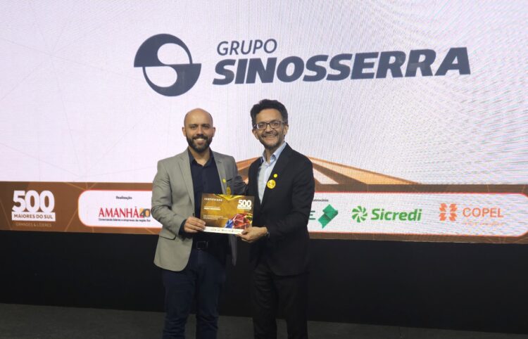 Grupo Sinosserra sobe quatro posições no ranking das 500 maiores empresas do Sul